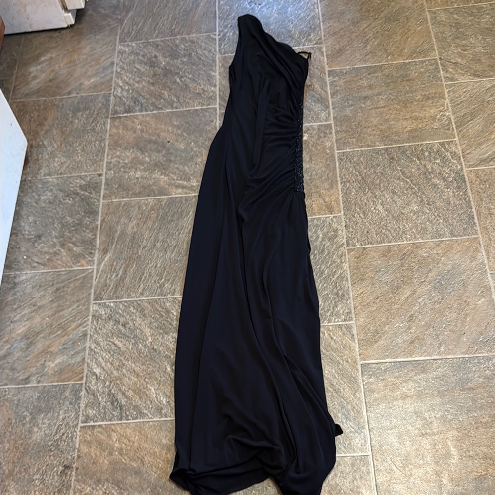 The Laundry Room One Shoulder Black Dress